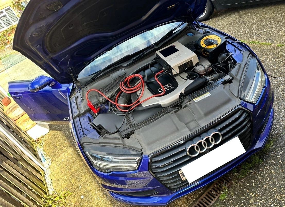Automotive diagnostic work by Mileage Tuner specialists